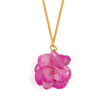 Clear-Coated Hydrangea Pendant