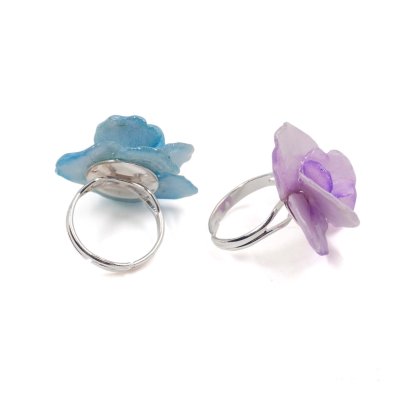 Clear-Coated Hydrangea Ring