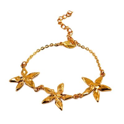 Gold Plated Ixora Bracelet