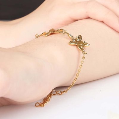 Gold Plated Ixora Bracelet