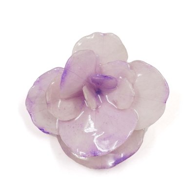 Clear-Coated Hydrangea Brooches