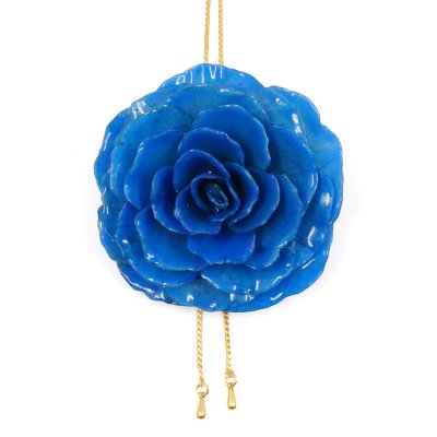 สร้อยปรับระดับดอกกุหลาบเคลือบใส สร้อยปรับระดับดอกกุหลาบเคลือบใส