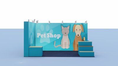 แพ็คเกจชุดผนังบูธ สำหรับบูธพื้นที่เปล่า Package B