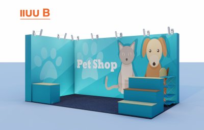 แพ็คเกจชุดผนังบูธ สำหรับบูธพื้นที่เปล่า Package B