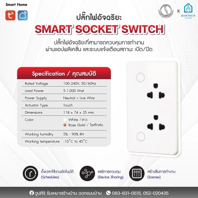 Smart Wall Socket Luxury Edition ( ZIGBEE )