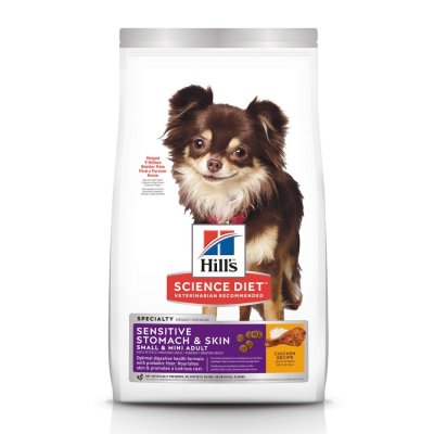 Hill's ScienceDiet SensitiveStomach&SkinSmall&Mini สุนัขพันธุ์เล็กอายุ1-6ปี ทางเดินอาหารบอบบางและบำรุงขน 1.8 กก