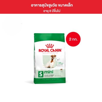 Royal Canin Mini Adult 8+ 2kg อาหารเม็ดสุนัขสูงวัย พันธุ์เล็ก อายุ 8 ปีขึ้นไป 