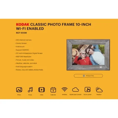 KODAK 10 Inch Photo Frame with WiFi RCF-1013W