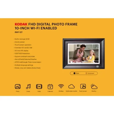 KODAK FHD Digital Photo Frame 10-INCH WI-FI ENABLED RWF-127V