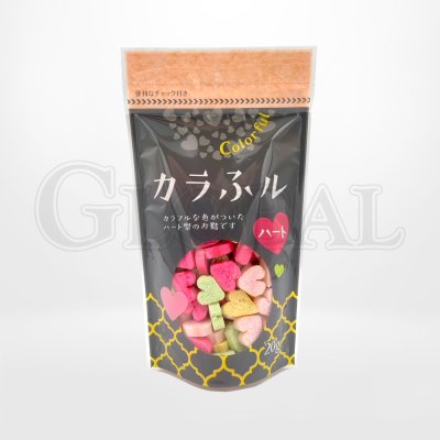 กลูเตนจากข้าวสาลีรูปหัวใจ (Kara Furu Heart) แบรนด์ Hitachiya Honpo