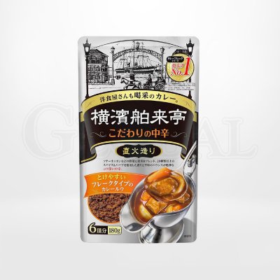 เครื่องแกงกะหรี่กึ่งสำเร็จรูปเผ็ดกลาง (Yokohama Hakuraitei Curry Flake Medium Spicy)