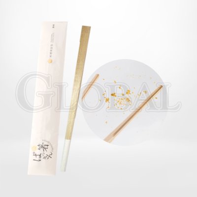 ตะเกียบไม้ (ทองคำเปลว) Wooden Chopstick Gold