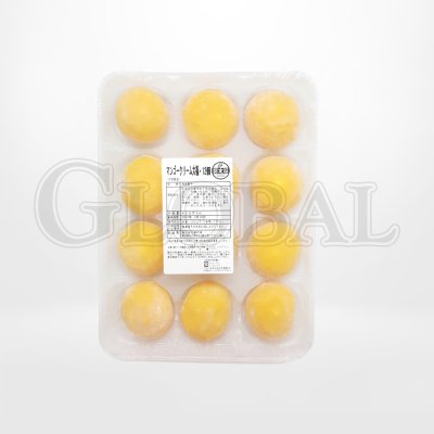 ขนมไดฟูกุไส้ครีมมะม่วง (Mango Cream Daifuku)