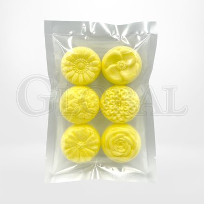 เวเฟอร์รูปดอกไม้สีเหลือง (Monaka Flower Yellow คละลาย)
