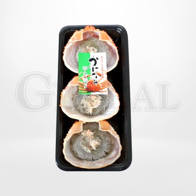 มันปูปรุงรสในกระดองปู (Kani Miso Kora Yaki) 3 ชิ้น/แพ็ก แบรนด์ Koshikawa