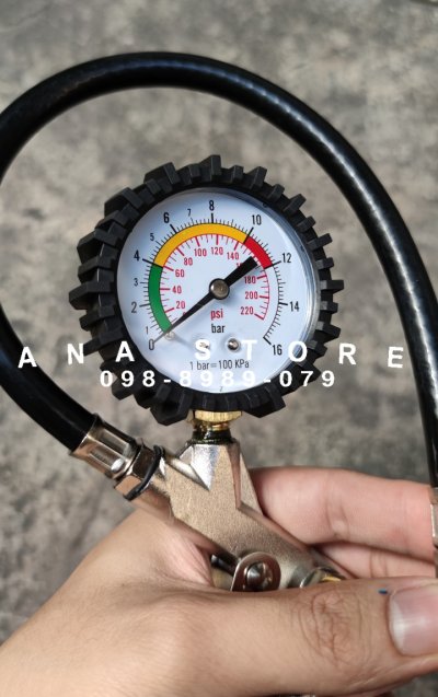 ปืนเติมลม ที่เติมลม หัวปืนเติมลม OKURA TG-3 ของแท้ เกจ์วัดลม มาตรวัด วัดลมยาง เครื่องวัดลมยาง