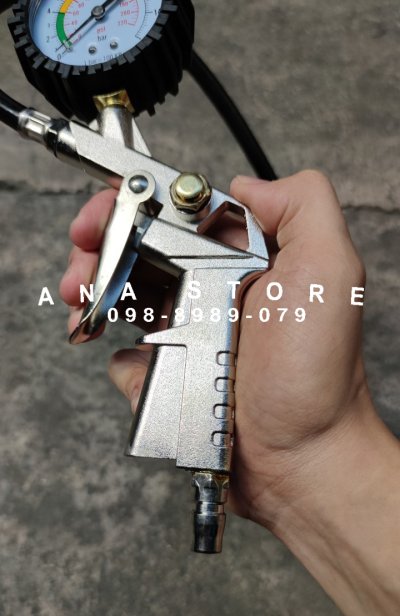 ปืนเติมลม ที่เติมลม หัวปืนเติมลม OKURA TG-3 ของแท้ เกจ์วัดลม มาตรวัด วัดลมยาง เครื่องวัดลมยาง