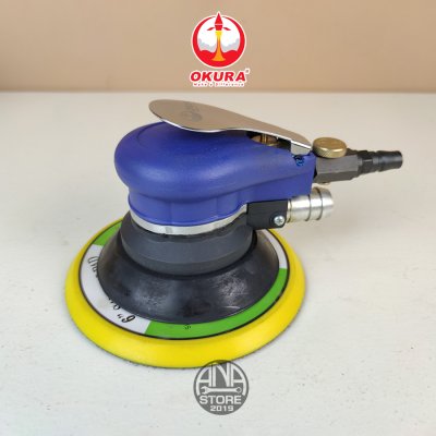 เครื่องขัดลม OKURA 6" C-OK-60SB เครื่องขัดกระดาษทรายกลม 6นิ้ว Air Sander blue body