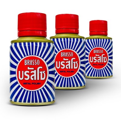 Brasso บรัสโซน้ำ ขนาด 100 ml. ยาขัดเงา metal polish น้ำยาขัดเงา ขัดเงาโลหะ ขัดเงาทองเหลือง