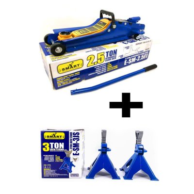 แม่แรง 2.5ตัน พร้อมขาตั้ง 3ตัน SET ยี่ห้อ Smart แม่แรงยกรถ