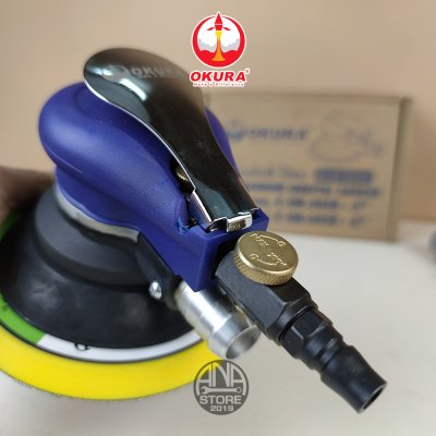 เครื่องขัดลม OKURA 6" C-OK-60SB เครื่องขัดกระดาษทรายกลม 6นิ้ว Air Sander blue body