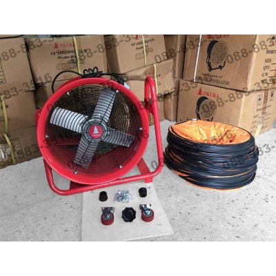 16" พัดลมดูดอากาศ พัดลมอุสาหกรรม พัดลมระบายอากาศ