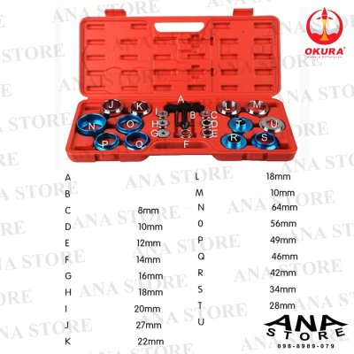 ชุดเครื่องมือถอดใส่ซีนข้อเหวี่ยง OKURA OK-AT044 ของแท้
