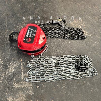 รอกโซ่ 1ตัน รอกโซ่มือสาว Okura ยาว 3เมตร ของแท้ รุ่น CB0103