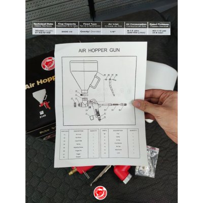 กาพ่นทราย กาพ่นเทคเจอร์ AT8149 5ลิตร ARTHUR