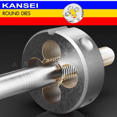 KANSEI ลูกต๊าปกลม เกลียวมิล ลูกดาย ต๊าปเกลียวนอก M2-24