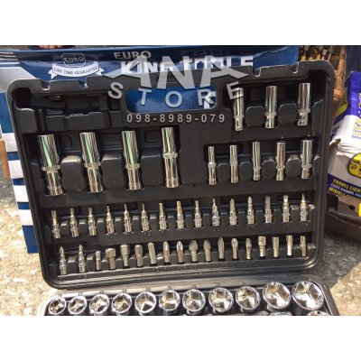 ประแจบล็อก 94 ชิ้น EURO KINGTOOLS ชุดบล็อก 94 ชิ้น แกน 1/4