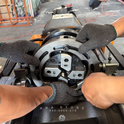 เครื่องกลึงกลม - รีดเกลียวเหล็กเส้นข้ออ้อย ระบบรีดเกลียวอัตโนมัติ 2IN1 OKURA