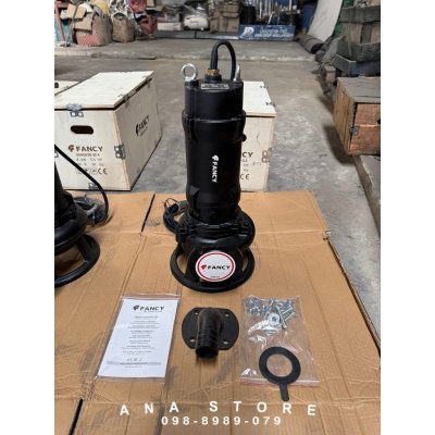 FANCY ปั๊มแช่ดูดโคลน 1นิ้ว ใบพัด ‘ตัด’ SUBMERSIBLE VORTEX PUMP 50WQV