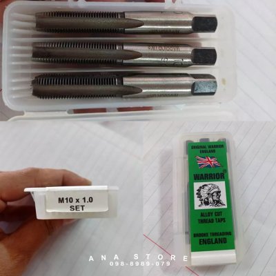 Warrior ต๊าปคนป่า ดอกต๊าปเกลียว 3ตัวชุด ต๊าปตัวผู้ เกลียวมิล ของแท้