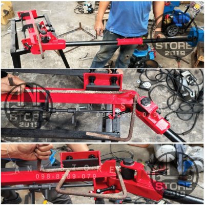 เครื่องดัดเหล็กเส้น ดัดเหล็กข้ออ้อย 16mm HRB-16 OKURA