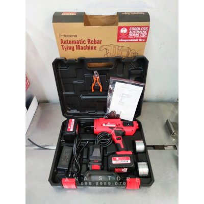 เครื่องผูกลวดอัตโนมัติไร้สาย CART34 ขนาด 8 - 34 mm. 12.8V OKURA