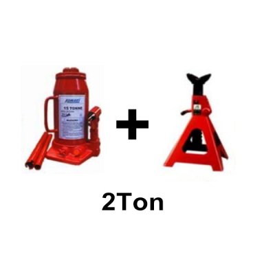 แม่แรงกระบอก+ขาตั้งรถยนต์ KOMAKI