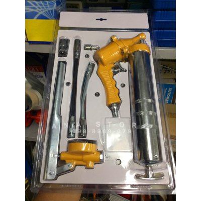 กระบอกอัดจารบี RAMBO ของแท้ 2IN1 กระบอกอัดจารบี ด้ามปืนใช้ลม และ ใช้มือโยก