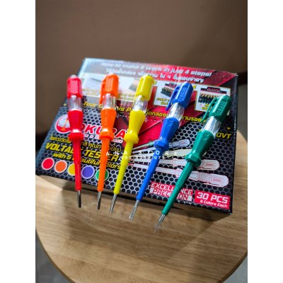 ไขควงลองไฟ ไขควงวัดไฟ OKURA หลากสี (รุ่น OK-140VT)