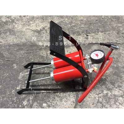 ที่สูบลม ที่สูบลมจักรยาน แบบเท้าเหยียบ 2สูบ