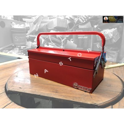 OKURA กล่องเครื่องมือ 2 ชั้น ยาว 16 นิ้ว หนาพิเศษ