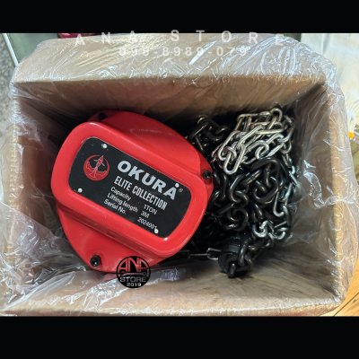 รอกโซ่ 1ตัน รอกโซ่มือสาว Okura ยาว 3เมตร ของแท้ รุ่น CB0103