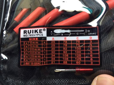 ไขควง RUIKE 7ตัวชุด ไขควง ไขควงวัดไฟ