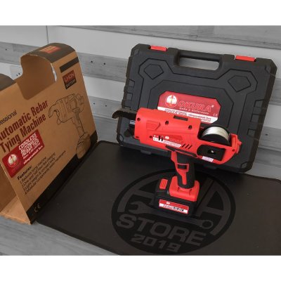 เครื่องผูกลวดอัตโนมัติไร้สาย CART34 ขนาด 8 - 34 mm. 12.8V OKURA