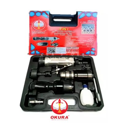 ด้ามฟรีลม สว่านลม เจียรลม OKURA 3in1 C-OK-DRD31