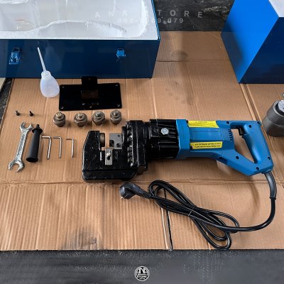 เครื่องพันช์เจาะรูไฮดรอลิคใช้ไฟฟ้า OKURA 6.5-20มม SPM20 ของแท้