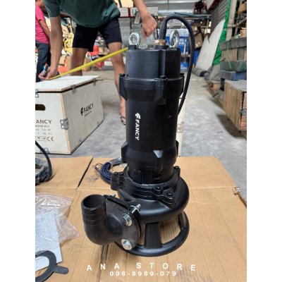 FANCY ปั๊มแช่ดูดโคลน 1นิ้ว ใบพัด ‘ตัด’ SUBMERSIBLE VORTEX PUMP 50WQV
