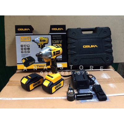 OSUKA บล็อกแบต 128V ของแท้100% OSUKA OSID-380-2 BODYสีเหลือง