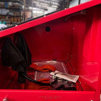 ตู้พ่นทรายขนาดกลาง ตู้ยิงทรายขนาดกลาง 220L