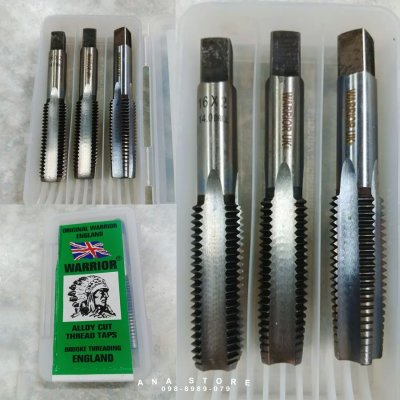 Warrior ต๊าปคนป่า ดอกต๊าปเกลียว 3ตัวชุด ต๊าปตัวผู้ เกลียวมิล ของแท้